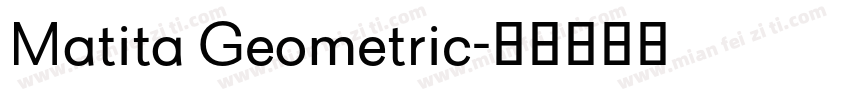 Matita Geometric字体转换